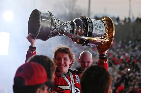 Russia Ice Hockey Gagarin Cup Winner Honoring