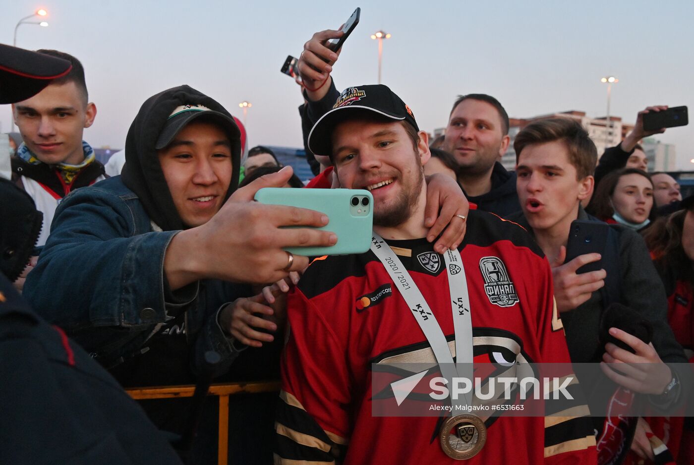 Russia Ice Hockey Gagarin Cup Winner Honoring