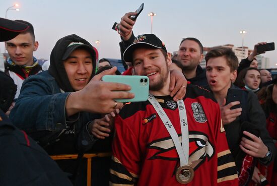 Russia Ice Hockey Gagarin Cup Winner Honoring