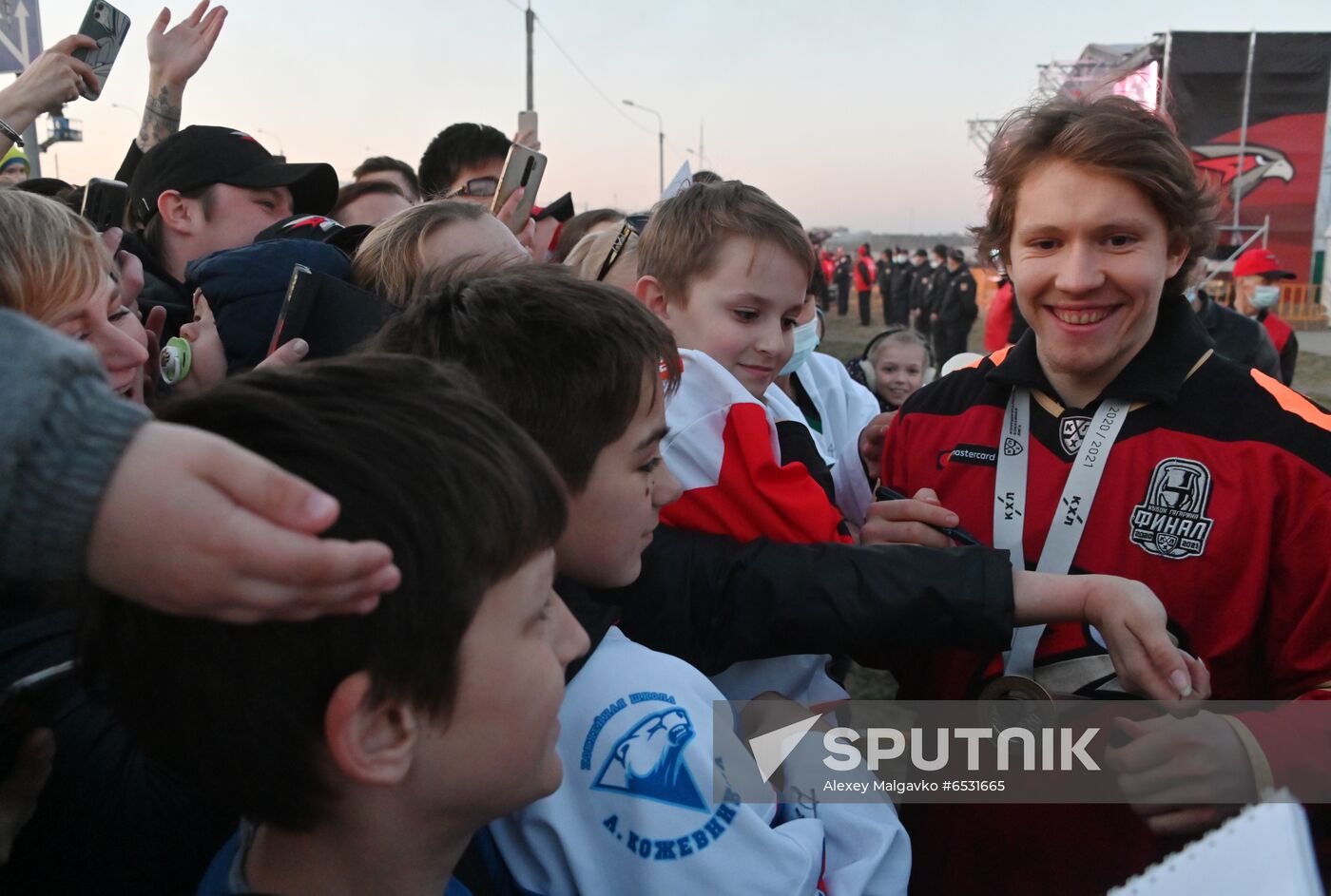 Russia Ice Hockey Gagarin Cup Winner Honoring