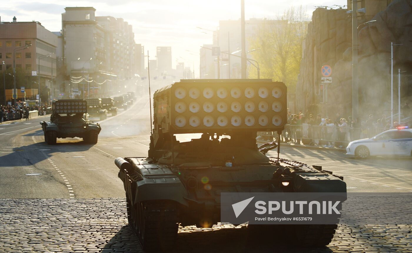 Russia WWII Victory Parade Rehearsal