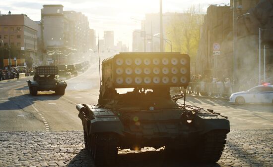 Russia WWII Victory Parade Rehearsal