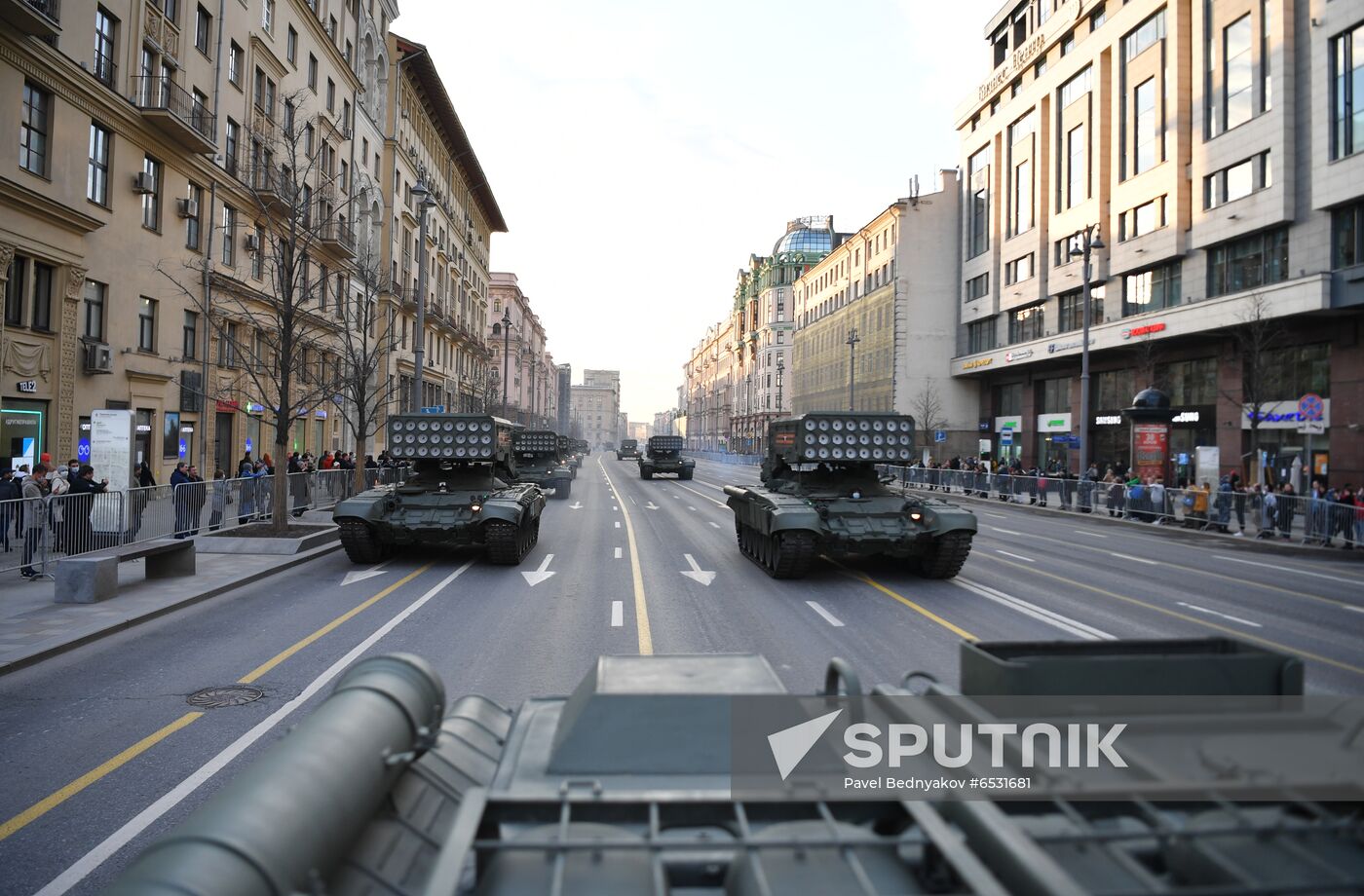Russia WWII Victory Parade Rehearsal