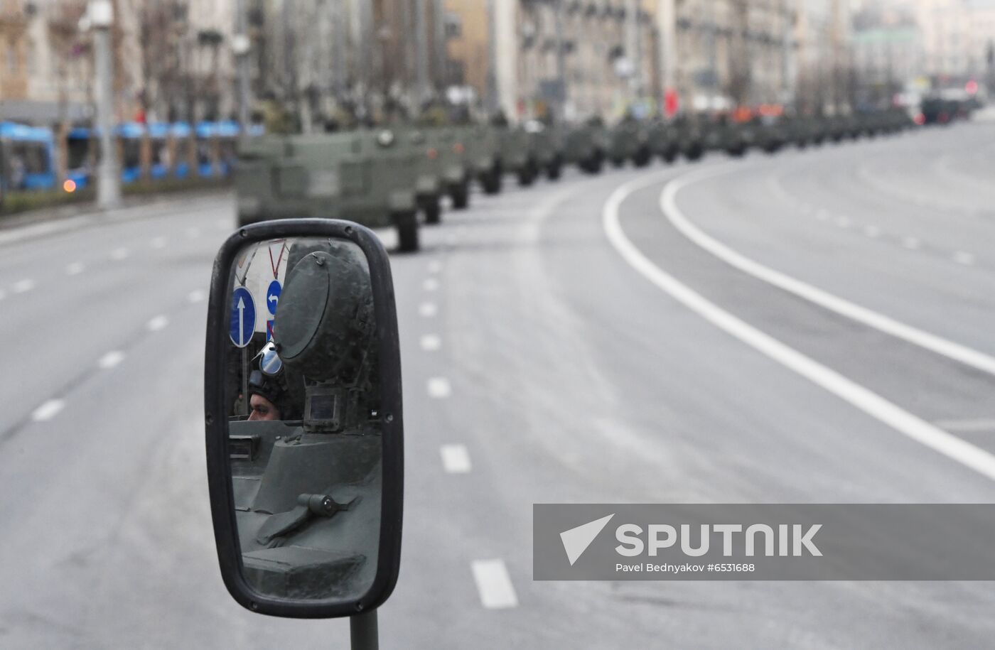 Russia WWII Victory Parade Rehearsal