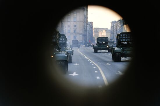 Russia WWII Victory Parade Rehearsal
