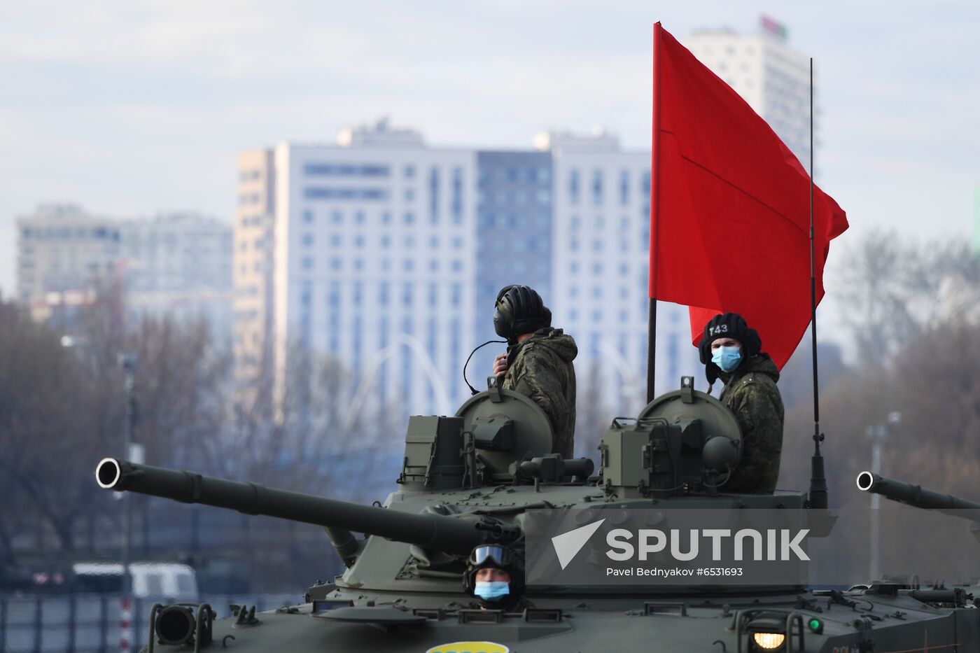Russia WWII Victory Parade Rehearsal