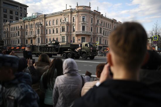 Russia WWII Victory Parade Rehearsal