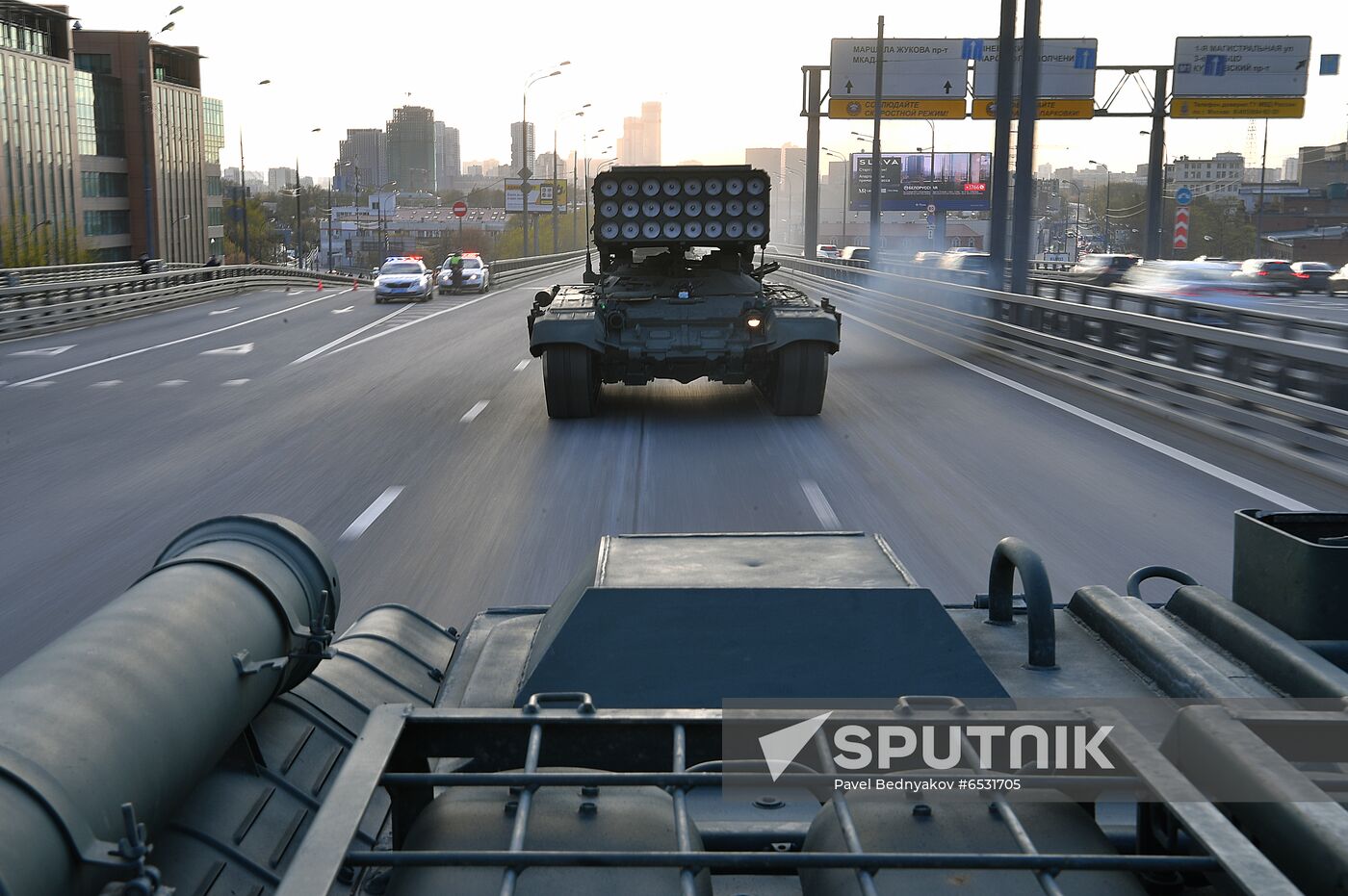 Russia WWII Victory Parade Rehearsal