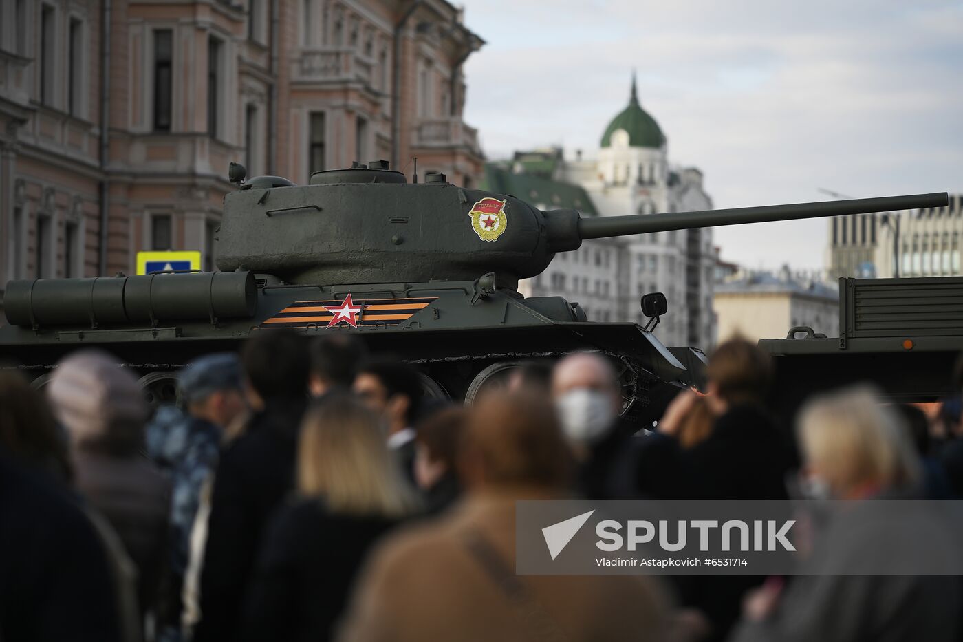 Russia WWII Victory Parade Rehearsal