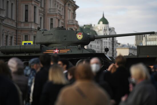 Russia WWII Victory Parade Rehearsal