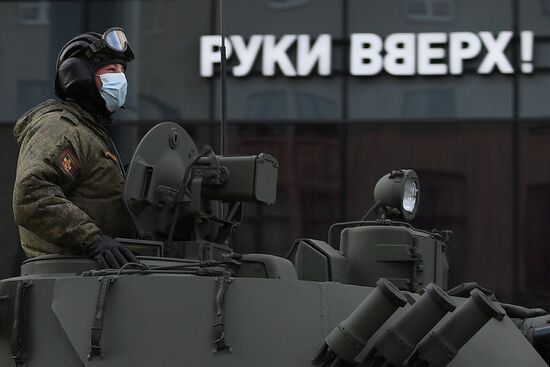 Russia WWII Victory Parade Rehearsal