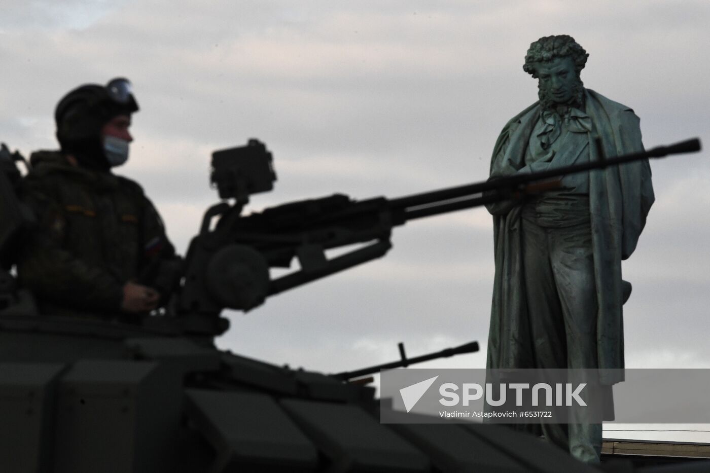 Russia WWII Victory Parade Rehearsal