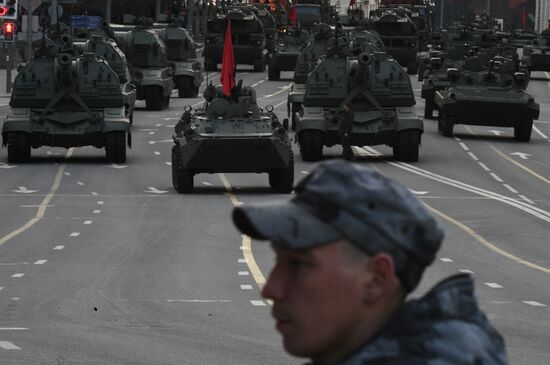 Russia WWII Victory Parade Rehearsal