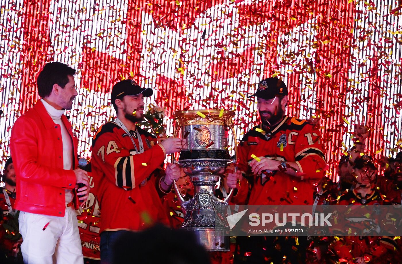 Russia Ice Hockey Gagarin Cup Winner Honoring