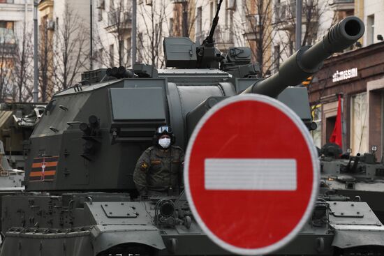 Russia WWII Victory Parade Rehearsal