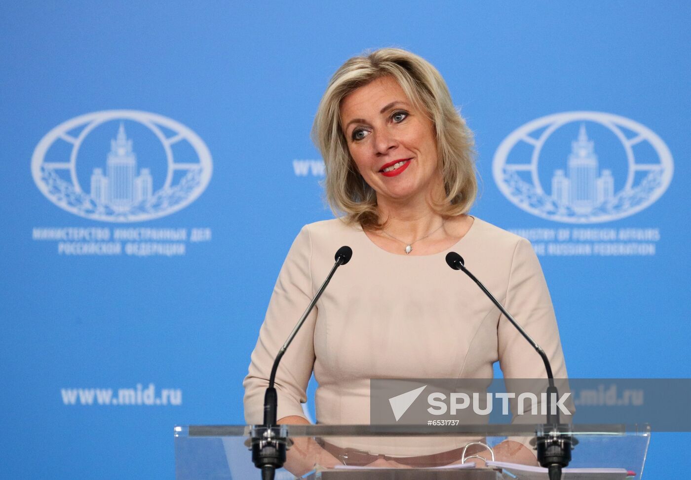 Russia Zakharova Briefing