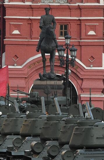 Russia WWII Victory Parade Rehearsal