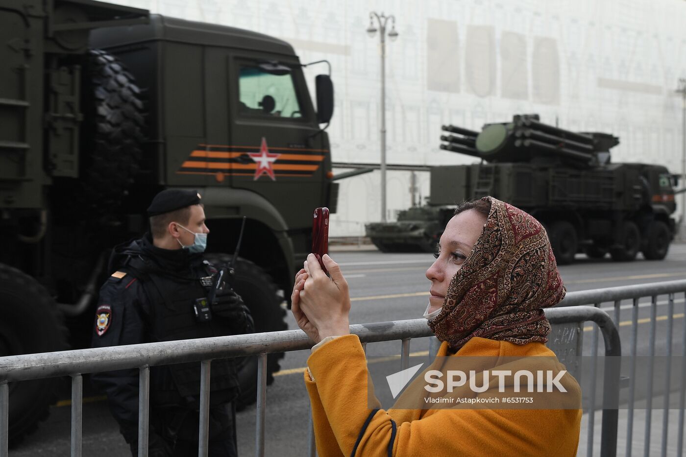 Russia WWII Victory Parade Rehearsal