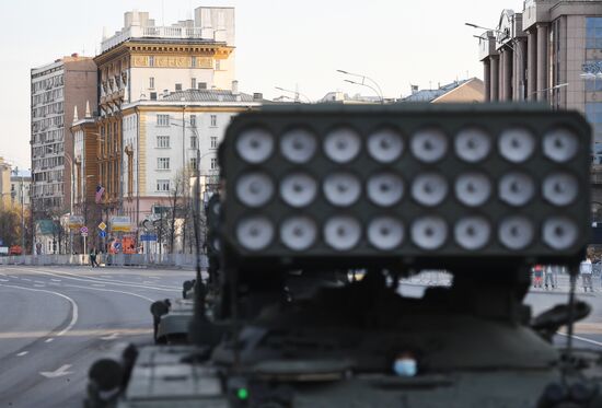 Russia WWII Victory Parade Rehearsal