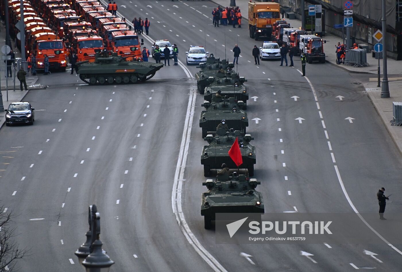 Russia WWII Victory Parade Rehearsal