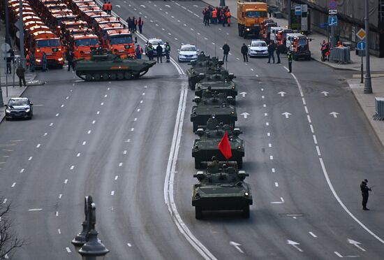 Russia WWII Victory Parade Rehearsal