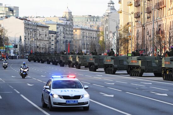 Russia WWII Victory Parade Rehearsal