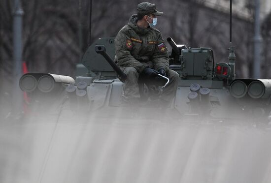 Russia WWII Victory Parade Rehearsal