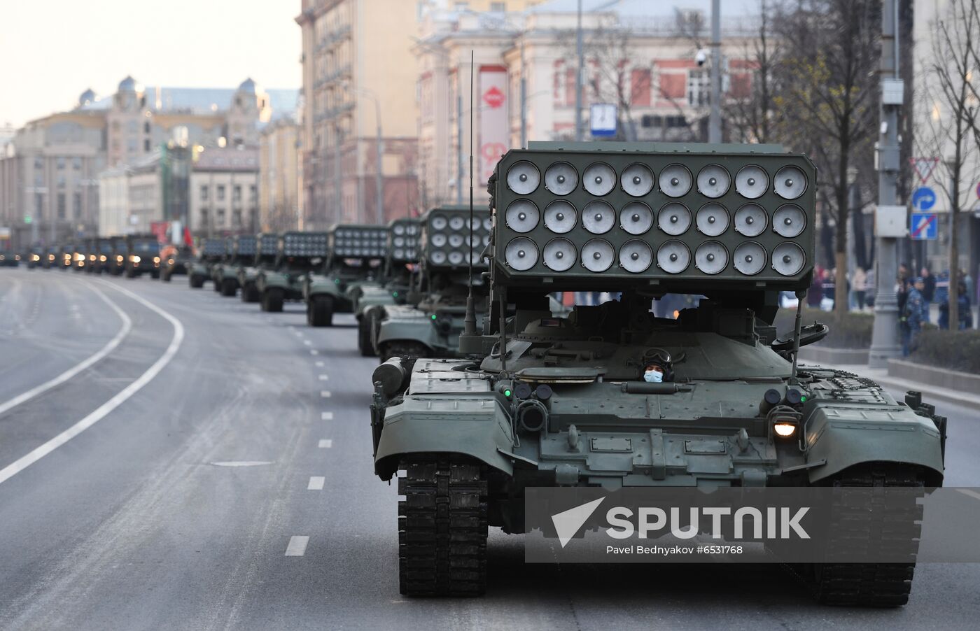 Russia WWII Victory Parade Rehearsal