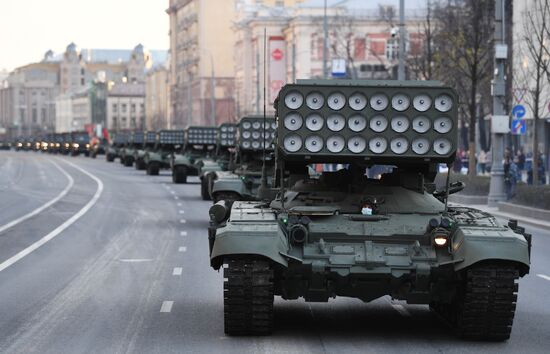 Russia WWII Victory Parade Rehearsal