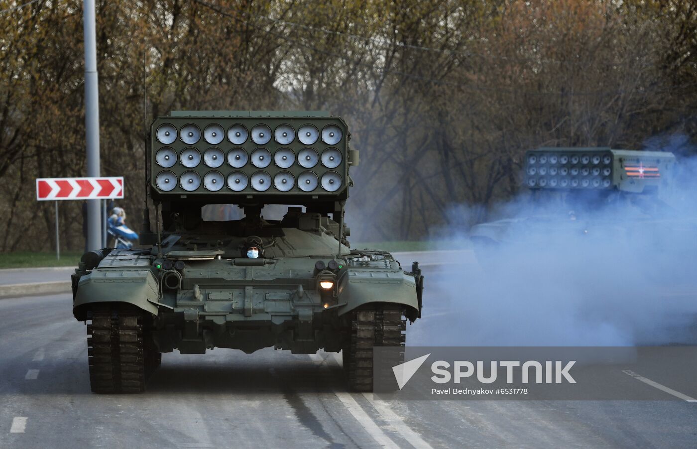Russia WWII Victory Parade Rehearsal