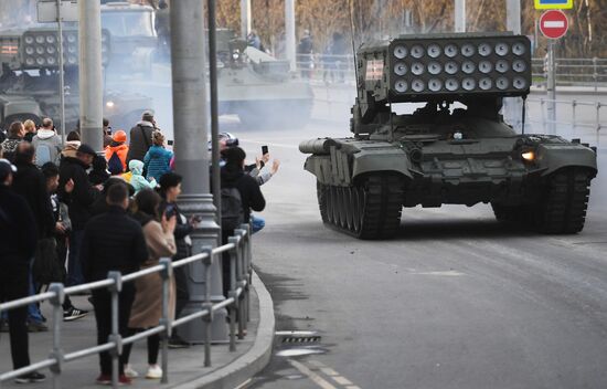 Russia WWII Victory Parade Rehearsal