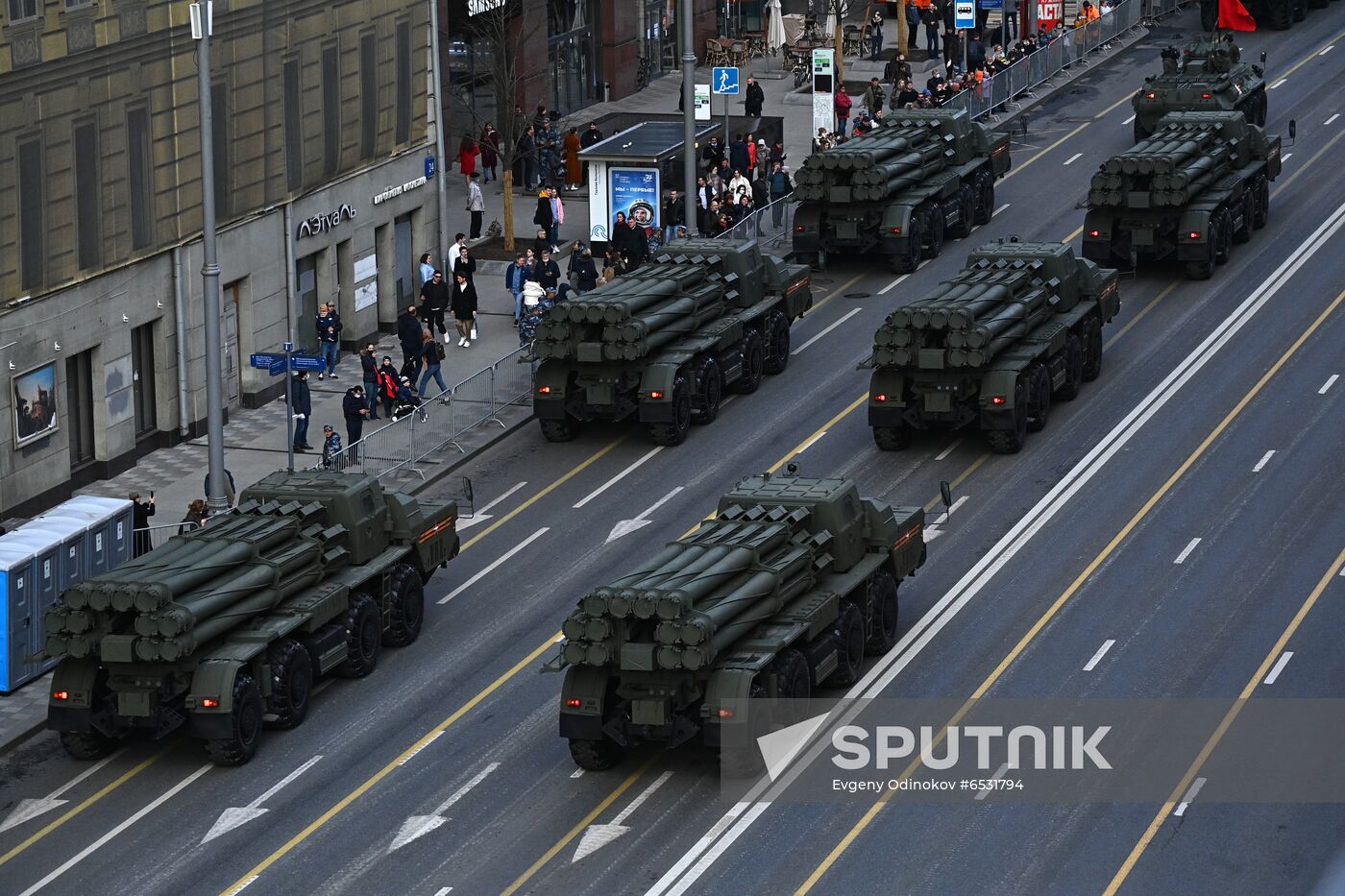 Russia WWII Victory Parade Rehearsal