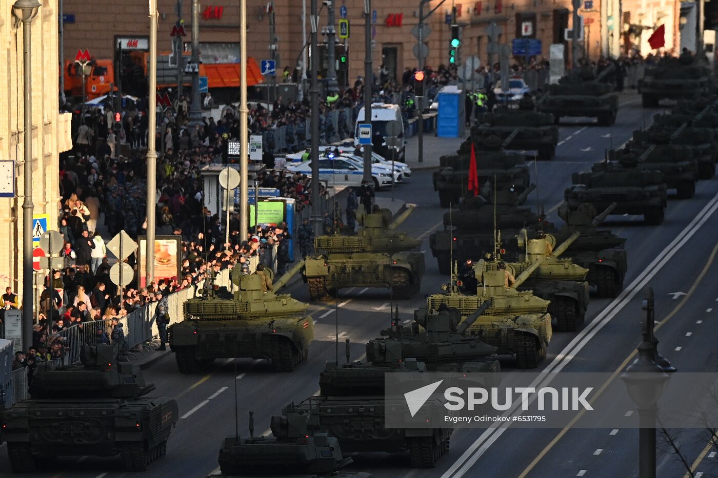 Russia WWII Victory Parade Rehearsal