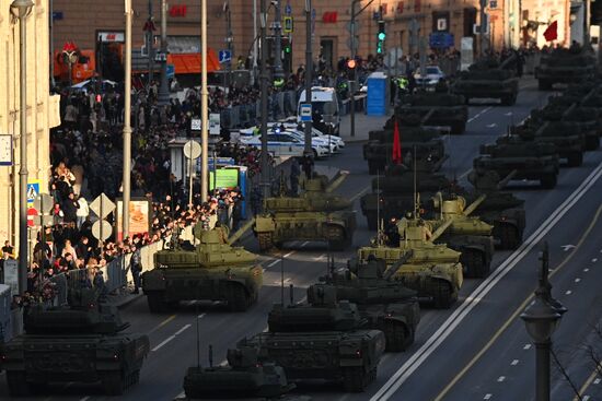 Russia WWII Victory Parade Rehearsal