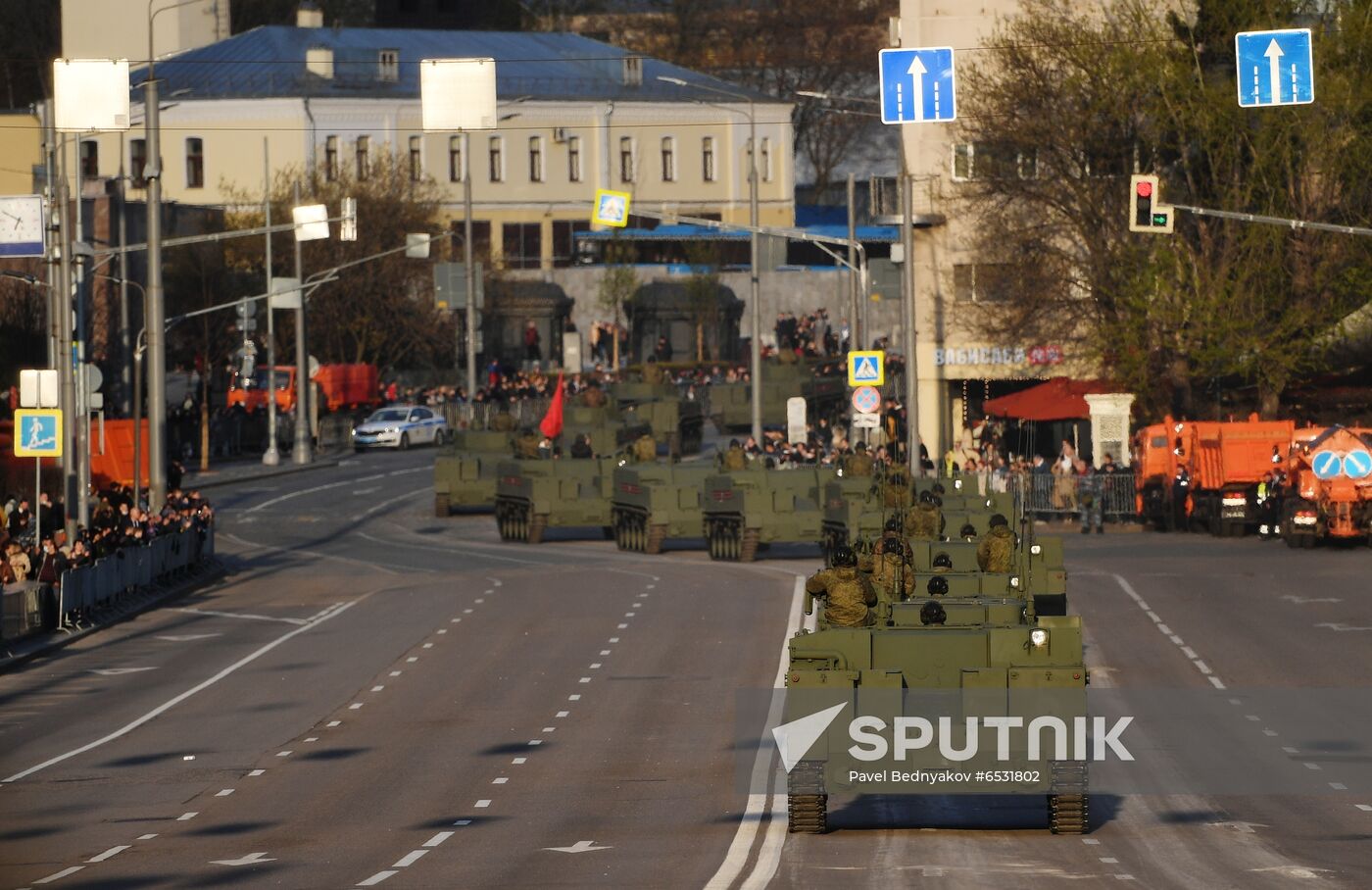 Russia WWII Victory Parade Rehearsal