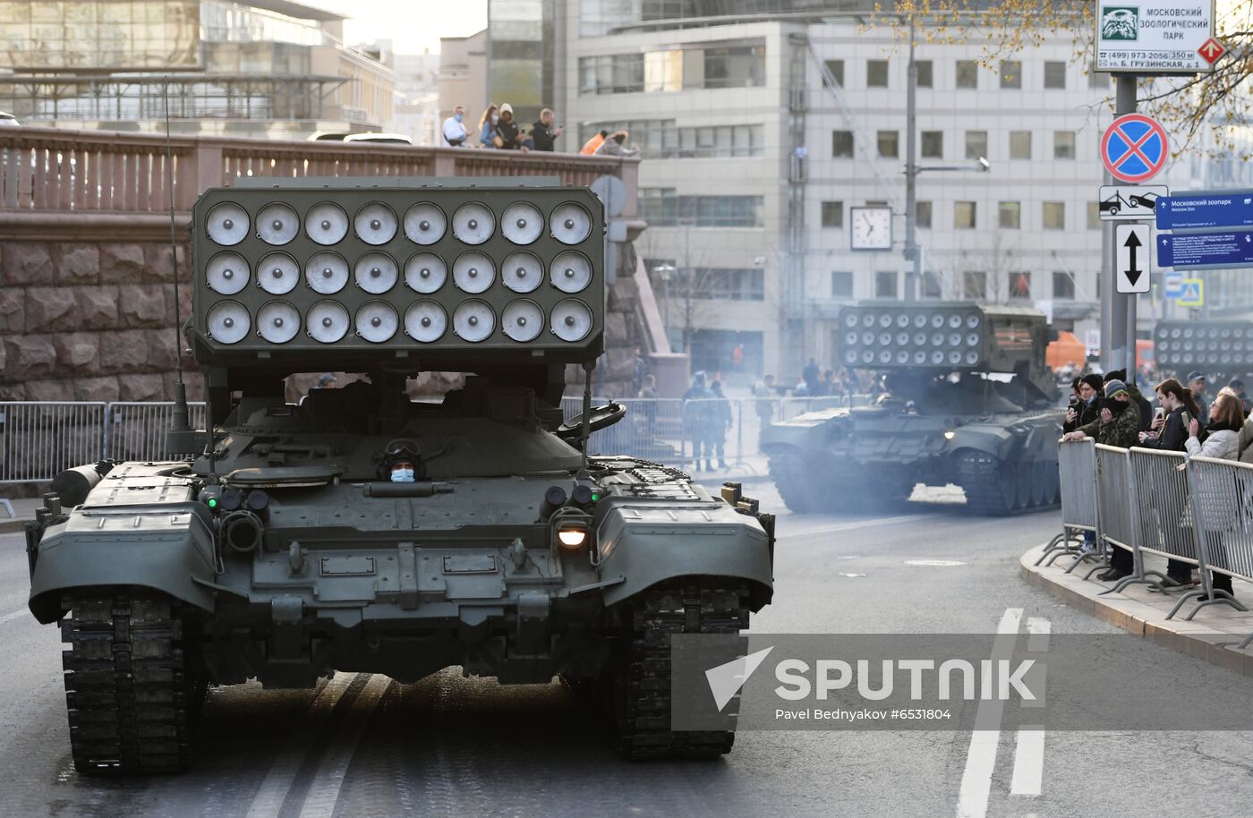 Russia WWII Victory Parade Rehearsal