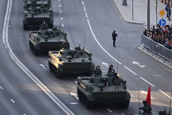 Russia WWII Victory Parade Rehearsal