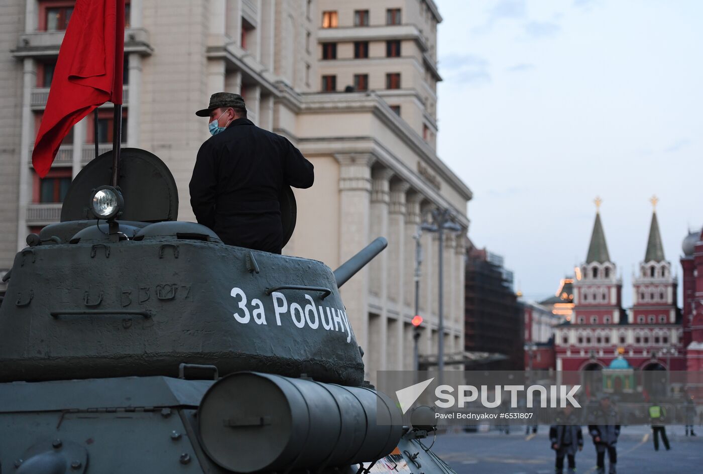 Russia WWII Victory Parade Rehearsal