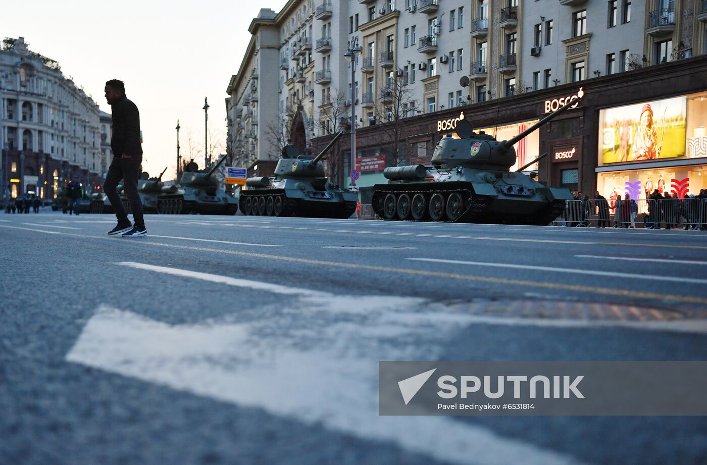 Russia WWII Victory Parade Rehearsal