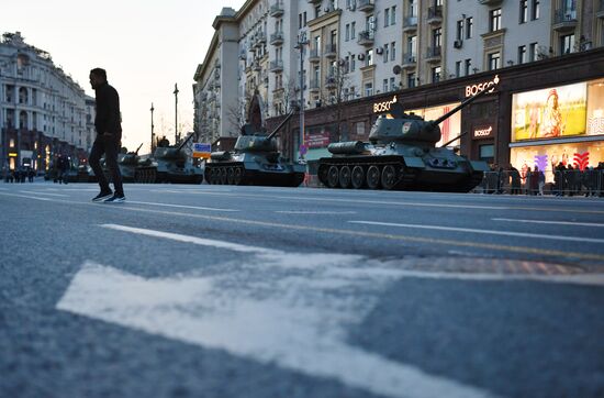 Russia WWII Victory Parade Rehearsal