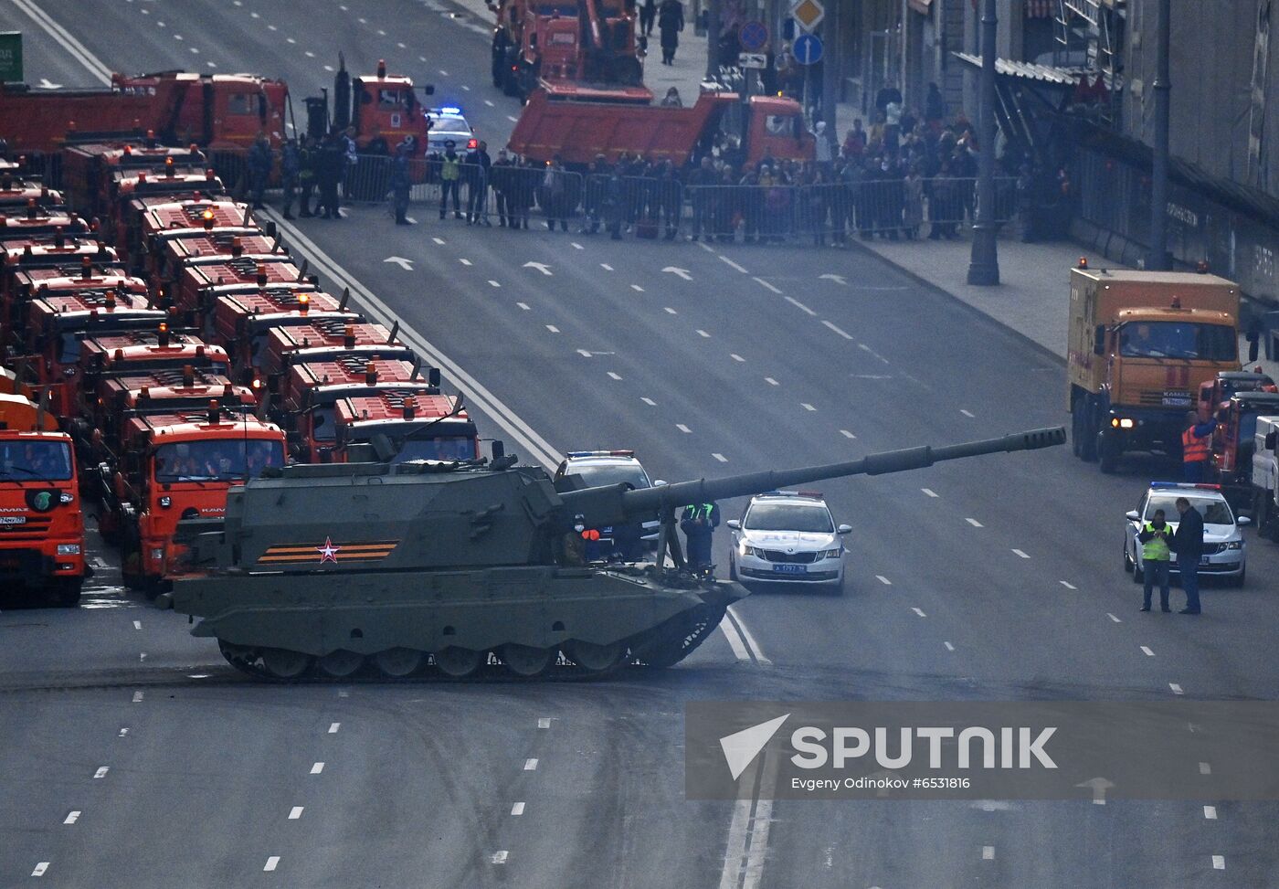 Russia WWII Victory Parade Rehearsal