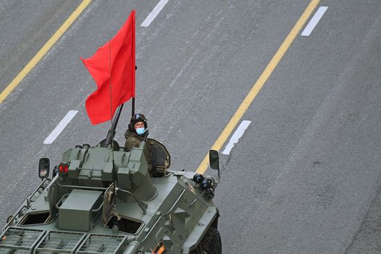 Russia WWII Victory Parade Rehearsal