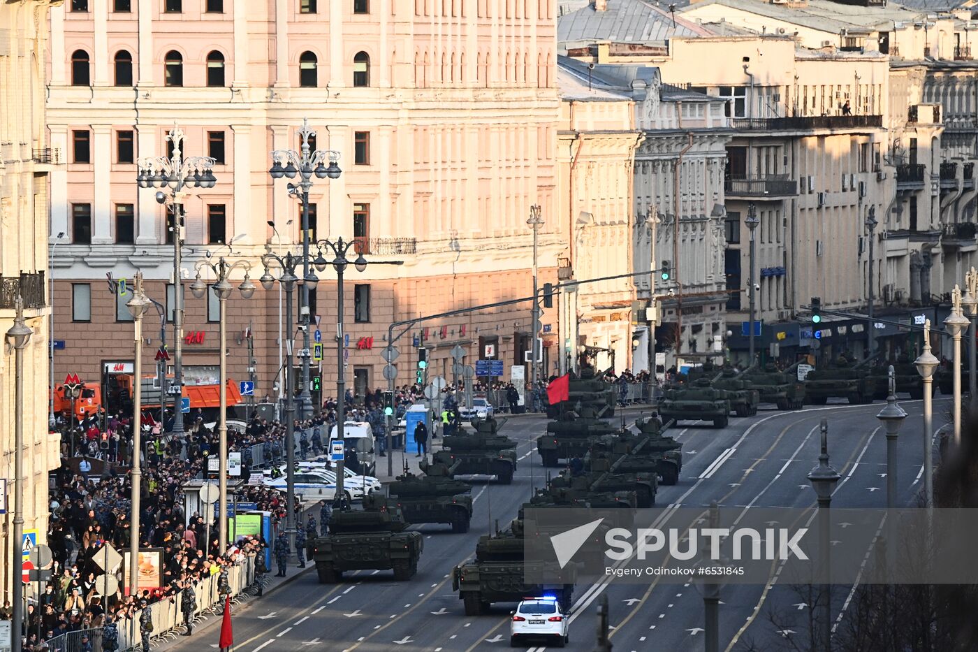 Russia WWII Victory Parade Rehearsal