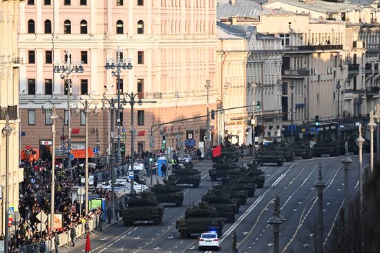 Russia WWII Victory Parade Rehearsal