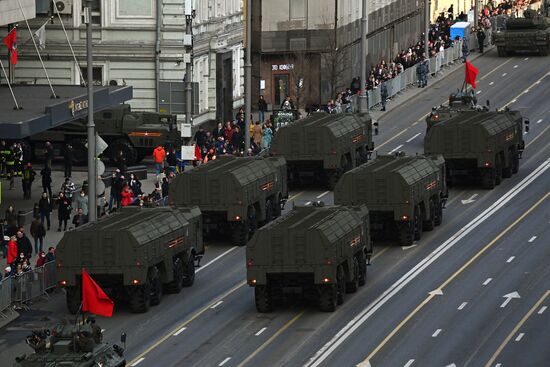 Russia WWII Victory Parade Rehearsal