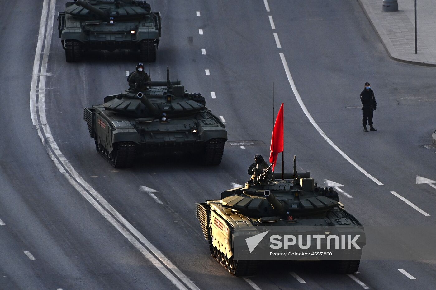 Russia WWII Victory Parade Rehearsal