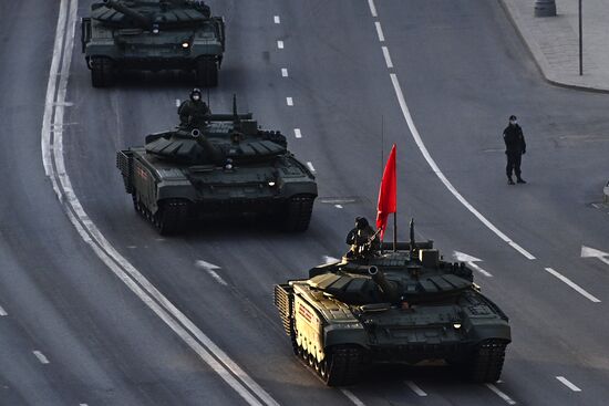 Russia WWII Victory Parade Rehearsal