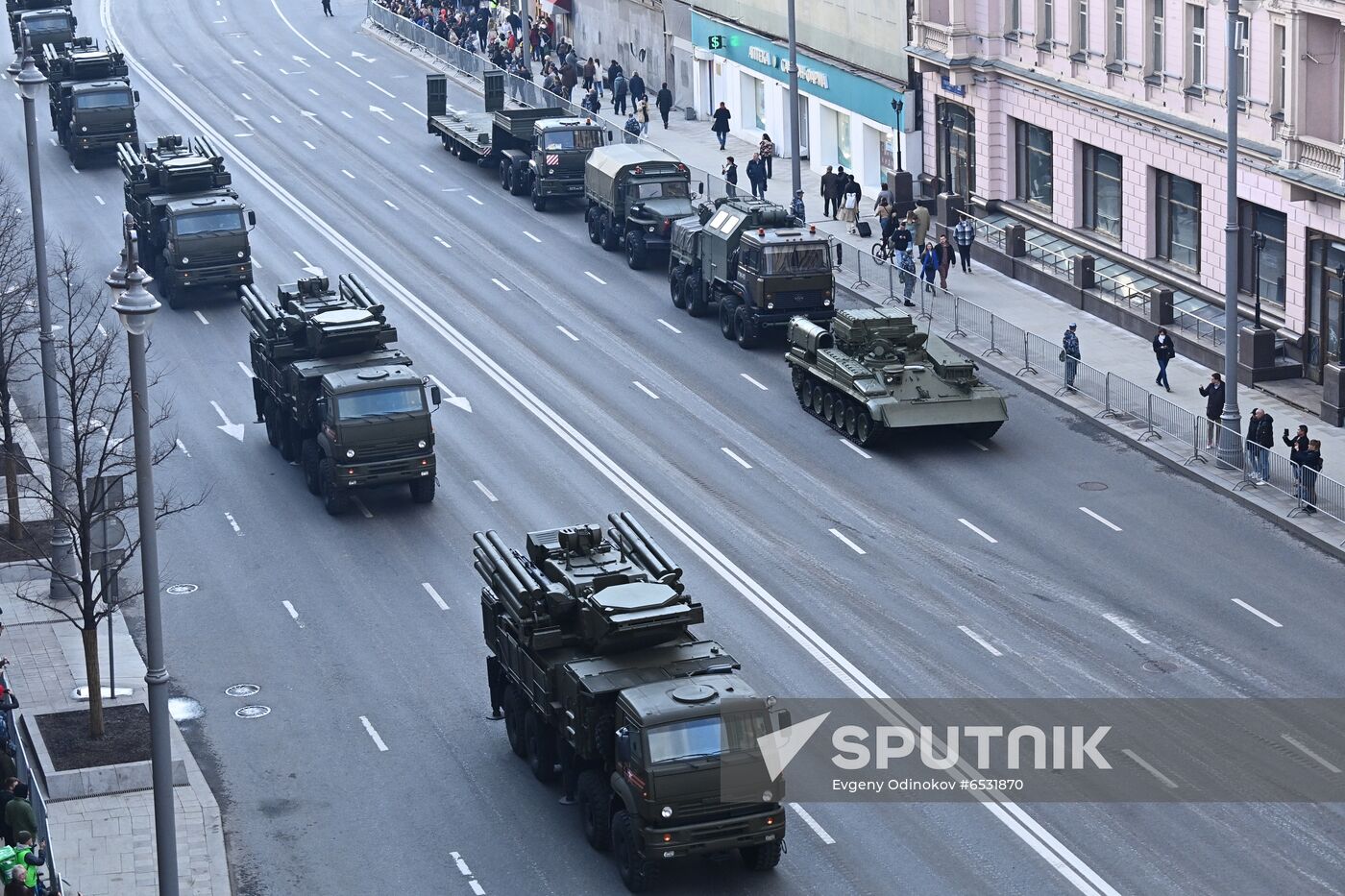 Russia WWII Victory Parade Rehearsal