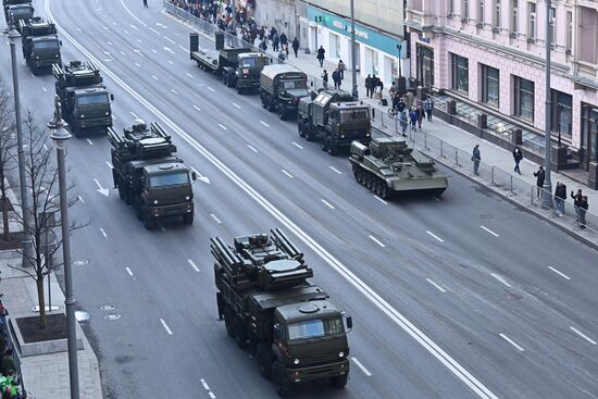 Russia WWII Victory Parade Rehearsal