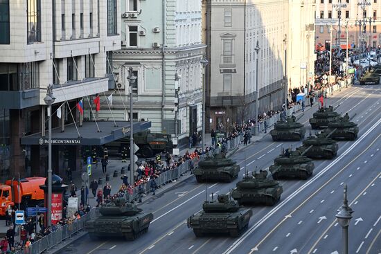 Russia WWII Victory Parade Rehearsal